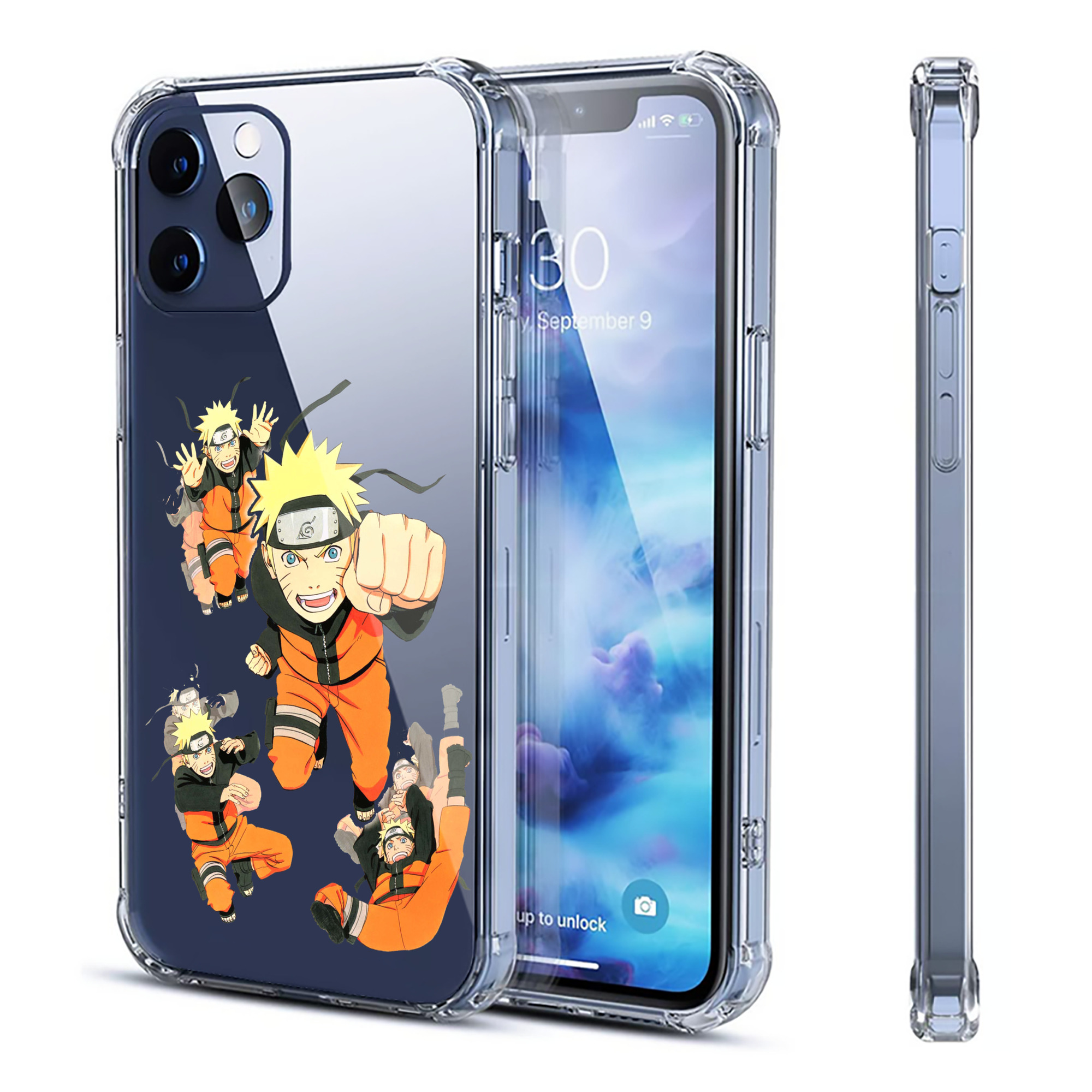 （画像用） NARUTO -ナルト- うずまき ナルト Uzumaki Naruto 【iPhone 12シリーズ対応】透明スマホケース（クリアソフトケース）